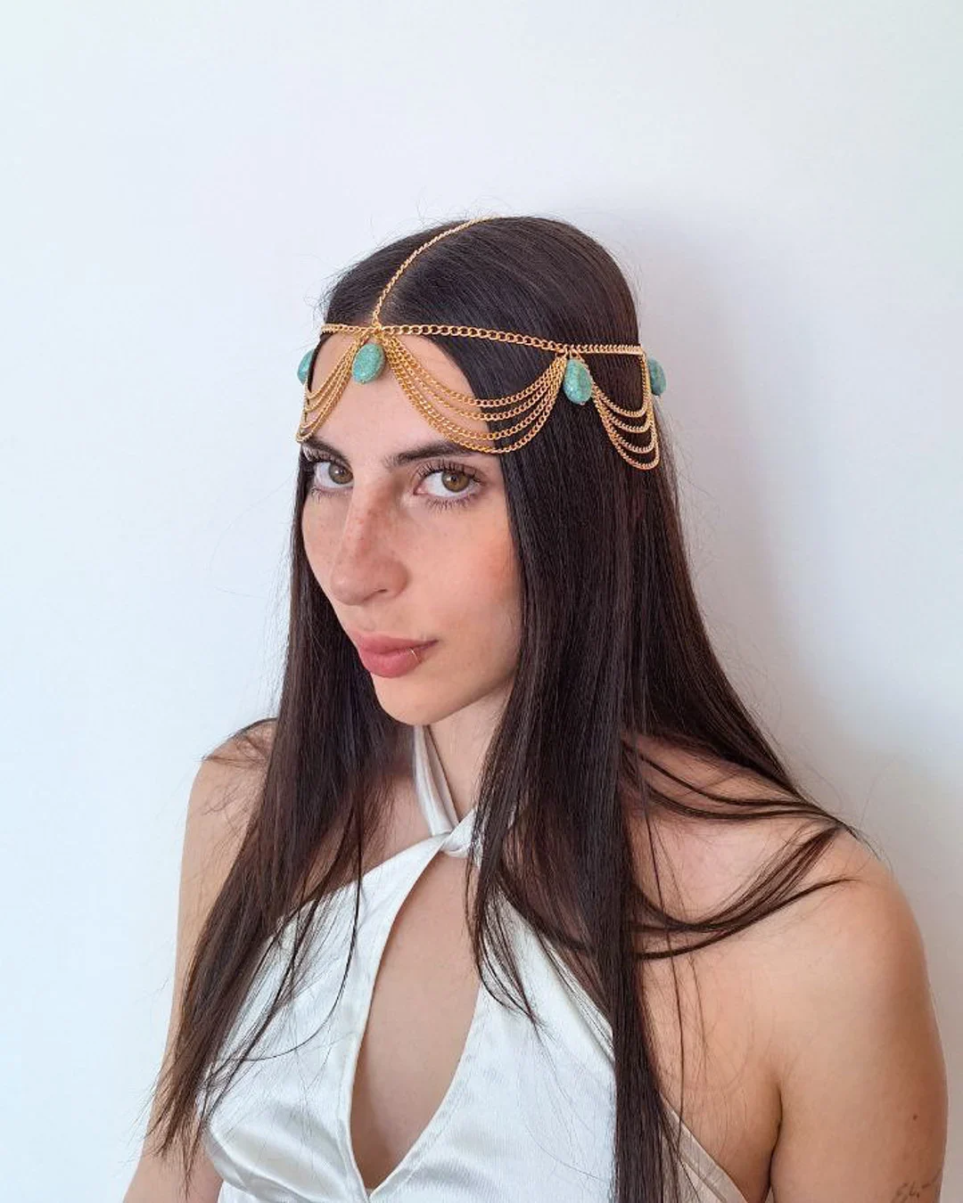 5114395143263333674-ig-2 Head chain Dorada tiara piedras aguamarina