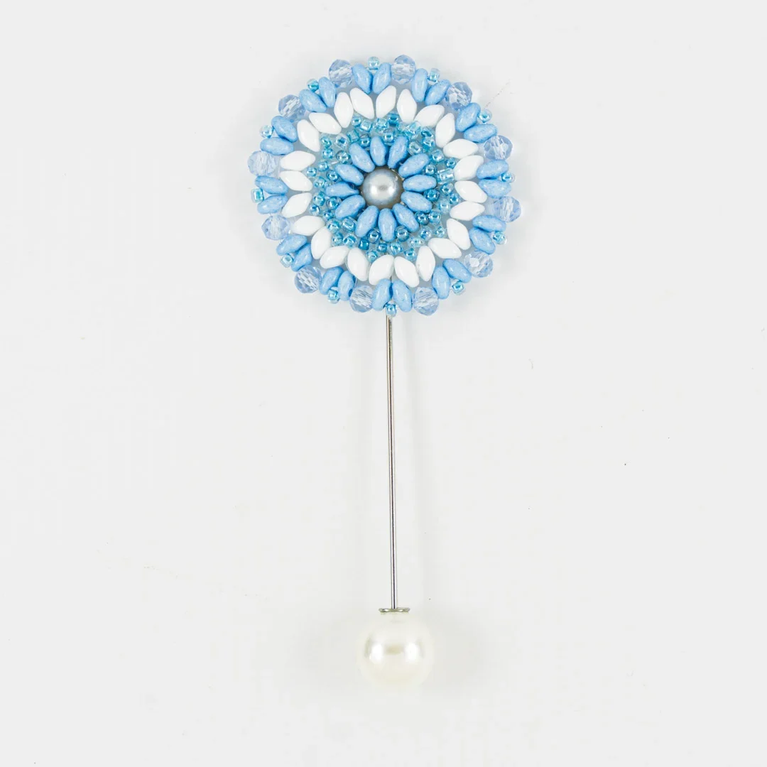 Escarapela de Argentina con Perlas Handmade