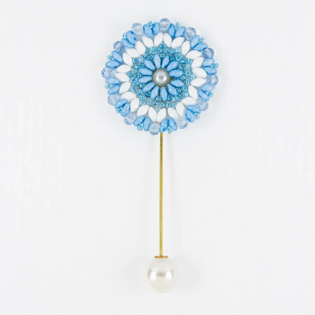 Escarapela de Argentina con Perlas Handmade